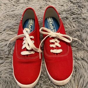 Keds Red Canvas Sneakers